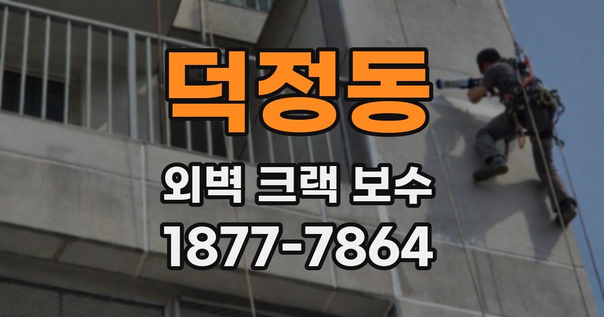 덕정동 외벽 크랙 보수