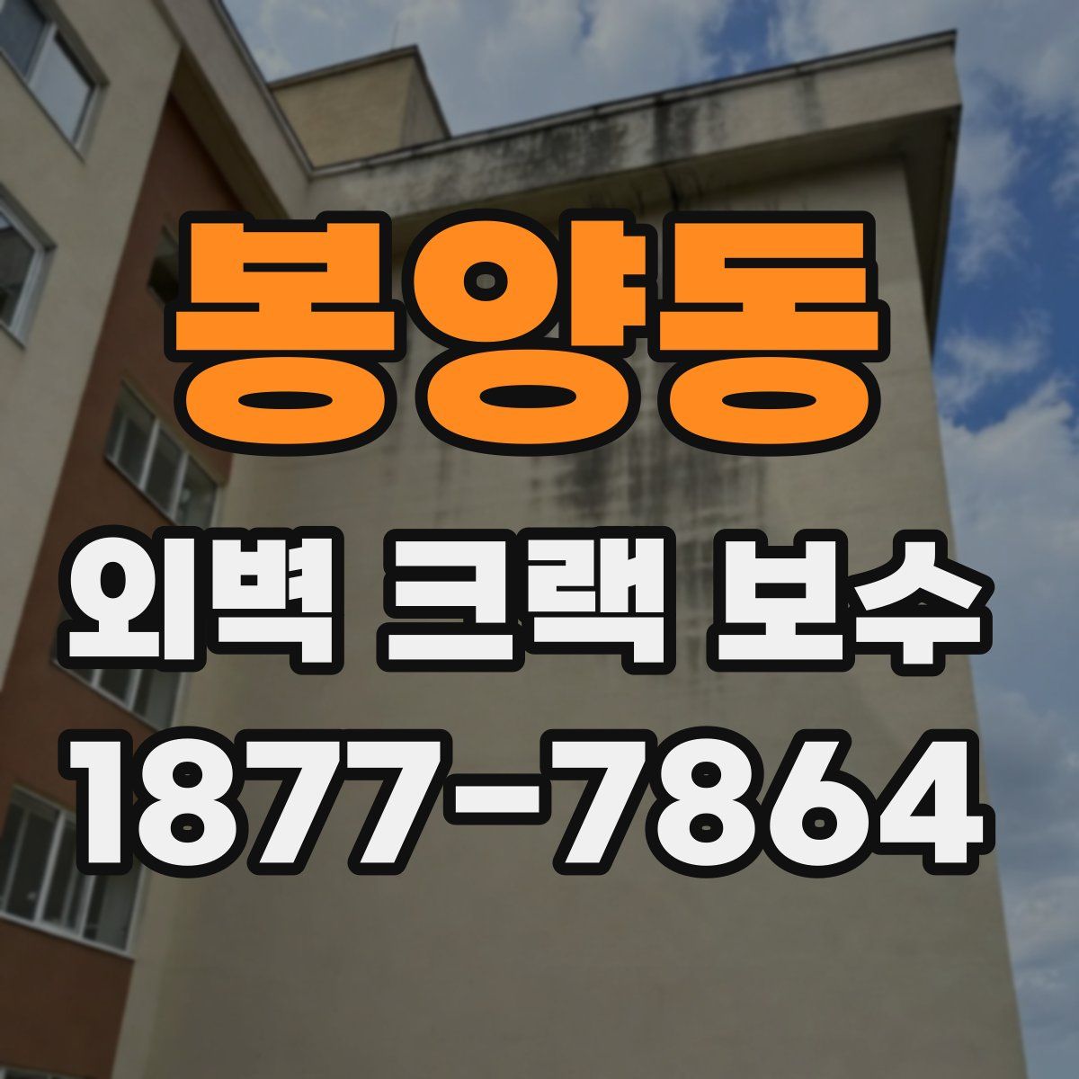 봉양동 외벽 크랙 보수