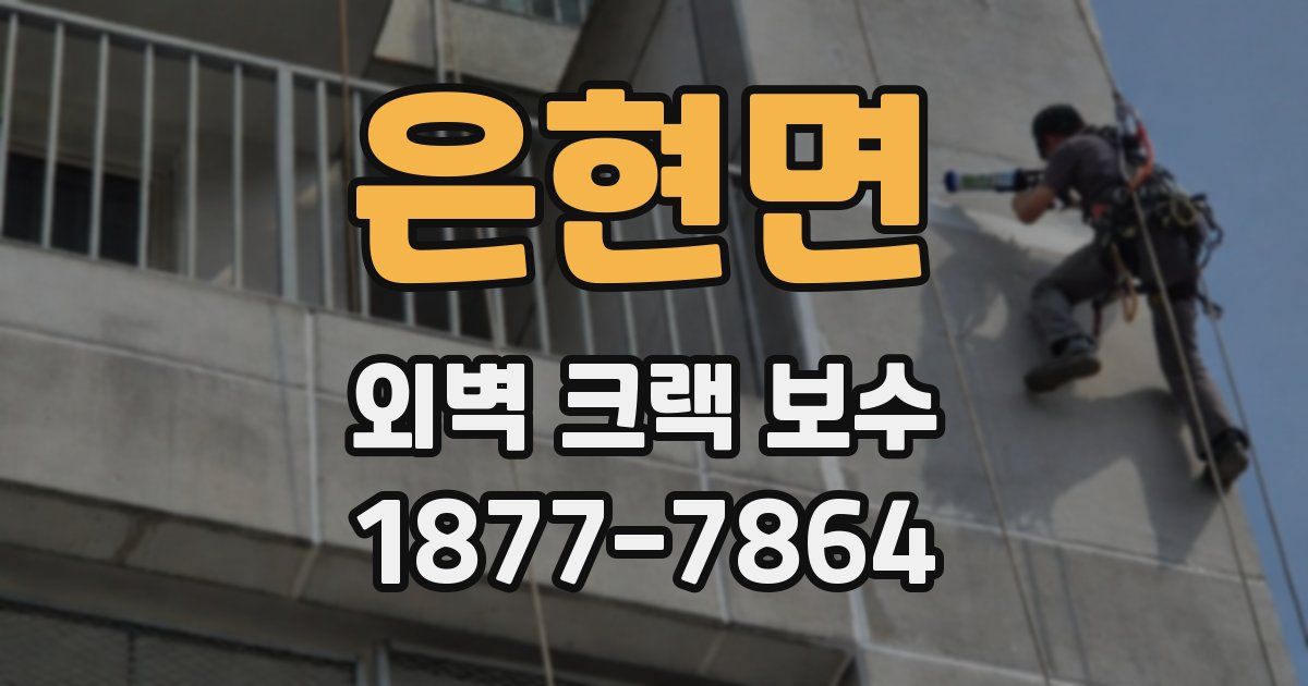 은현면 외벽 크랙 보수