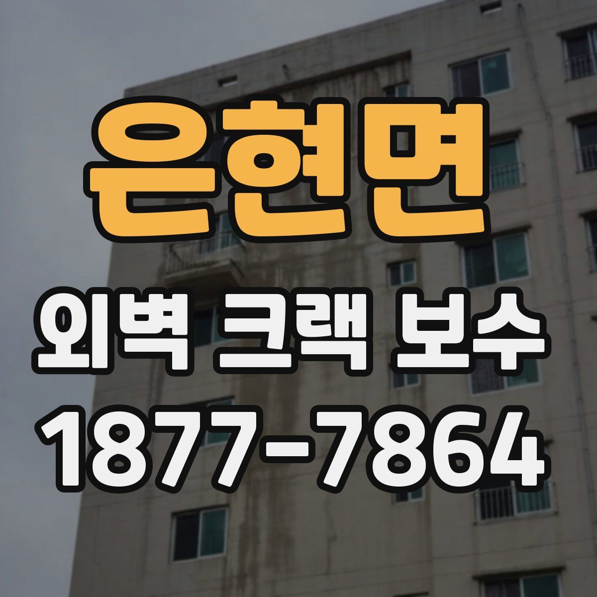 은현면 외벽 크랙 보수