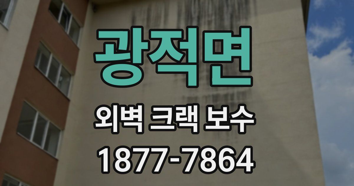 광적면 외벽 크랙 보수