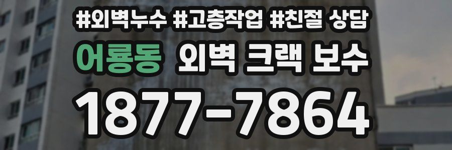 어룡동 외벽 크랙 보수