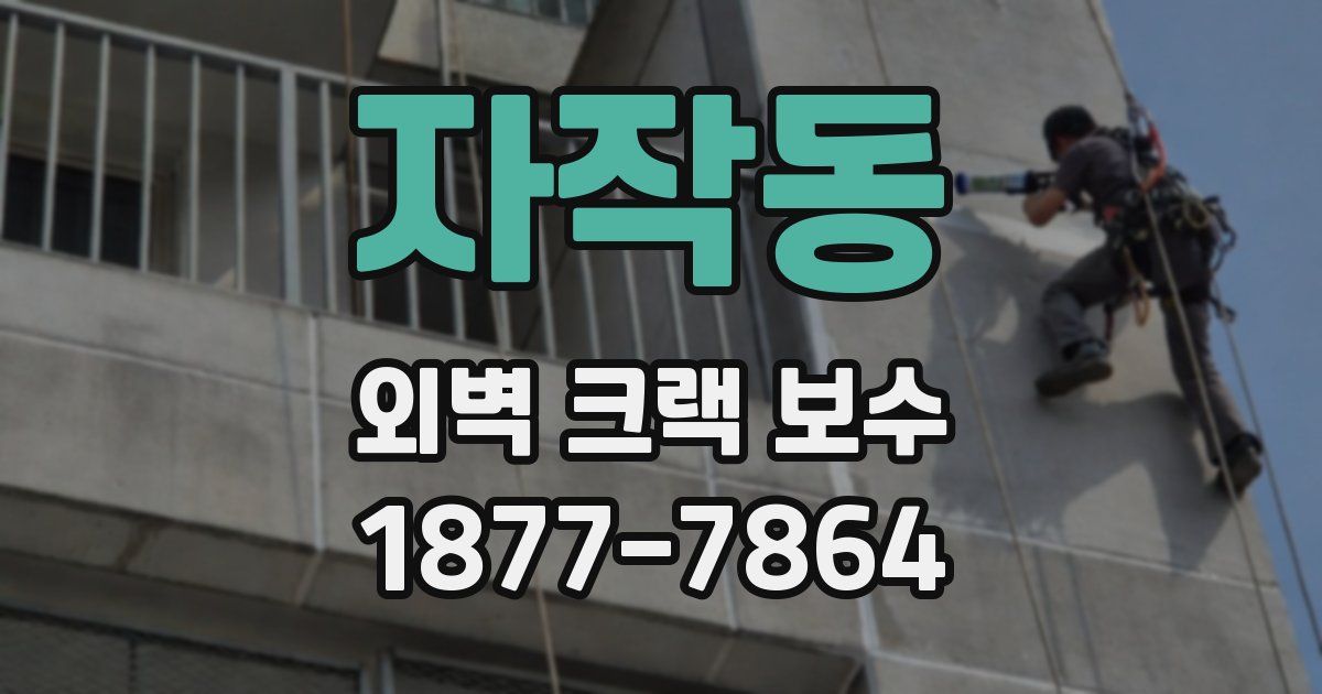 자작동 외벽 크랙 보수