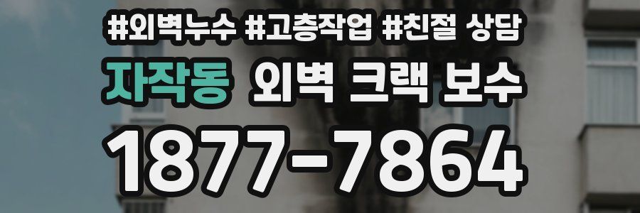 자작동 외벽 크랙 보수