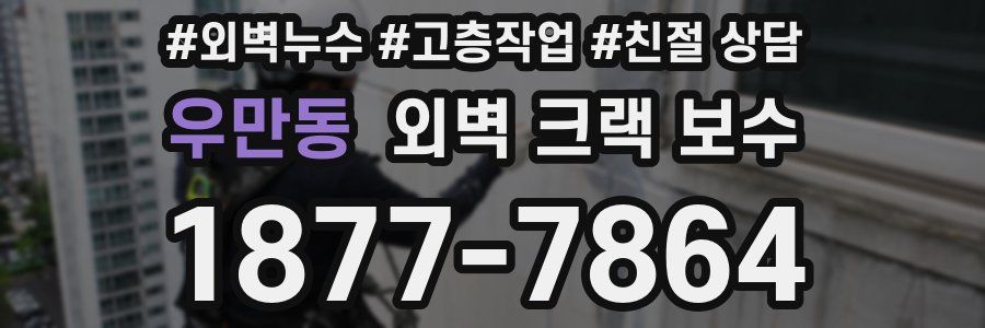 우만동 외벽 크랙 보수