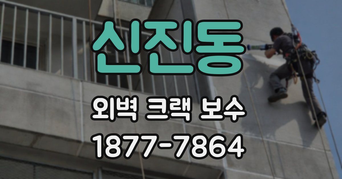 신진동 외벽 크랙 보수