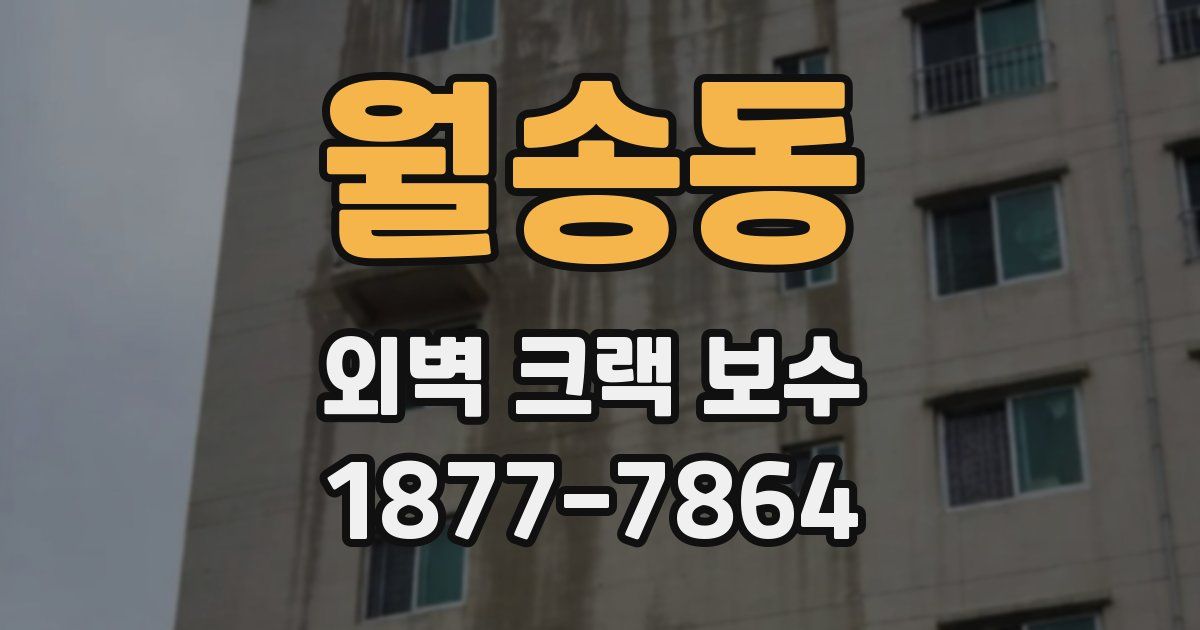 월송동 외벽 크랙 보수