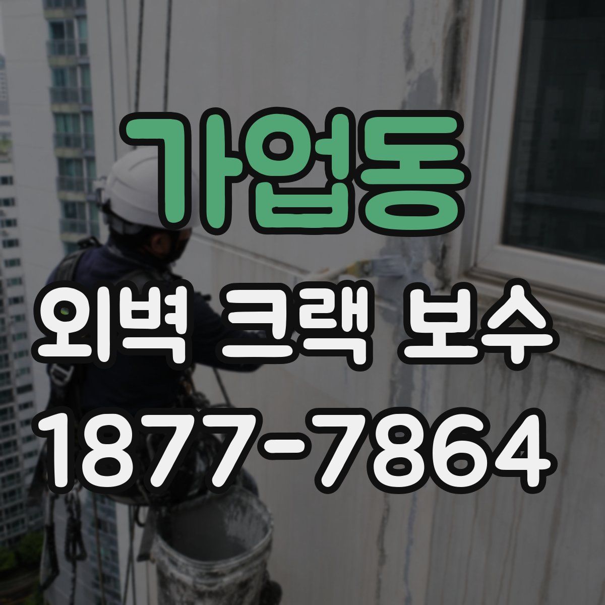 가업동 외벽 크랙 보수
