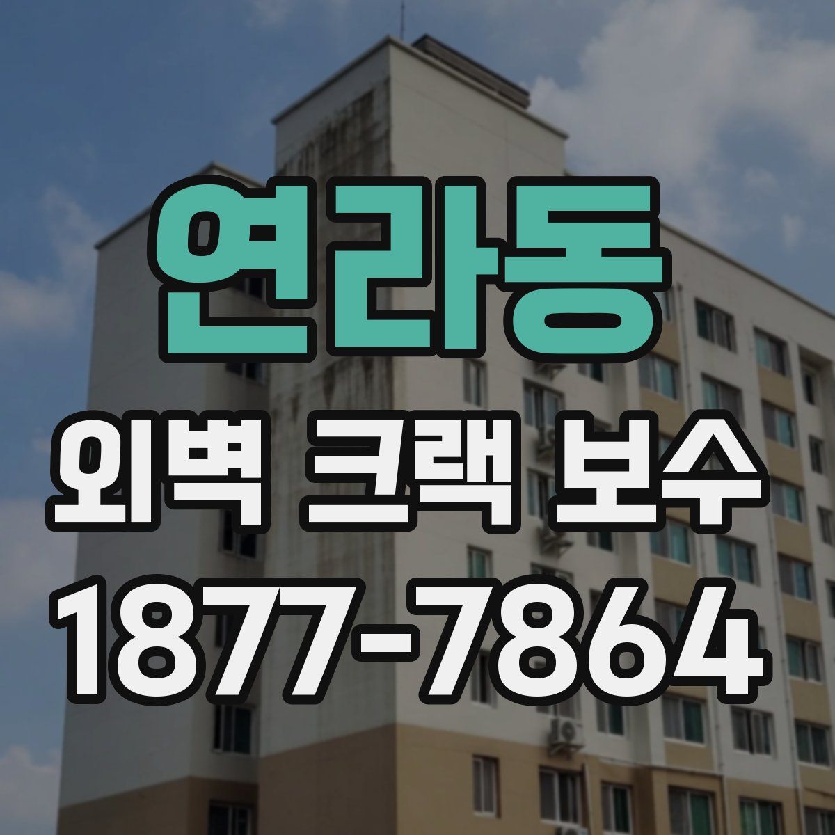 연라동 외벽 크랙 보수