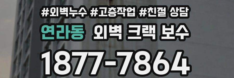 연라동 외벽 크랙 보수