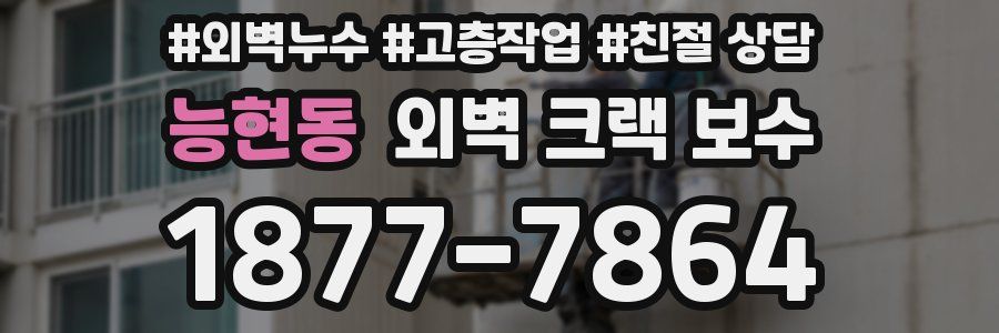 능현동 외벽 크랙 보수
