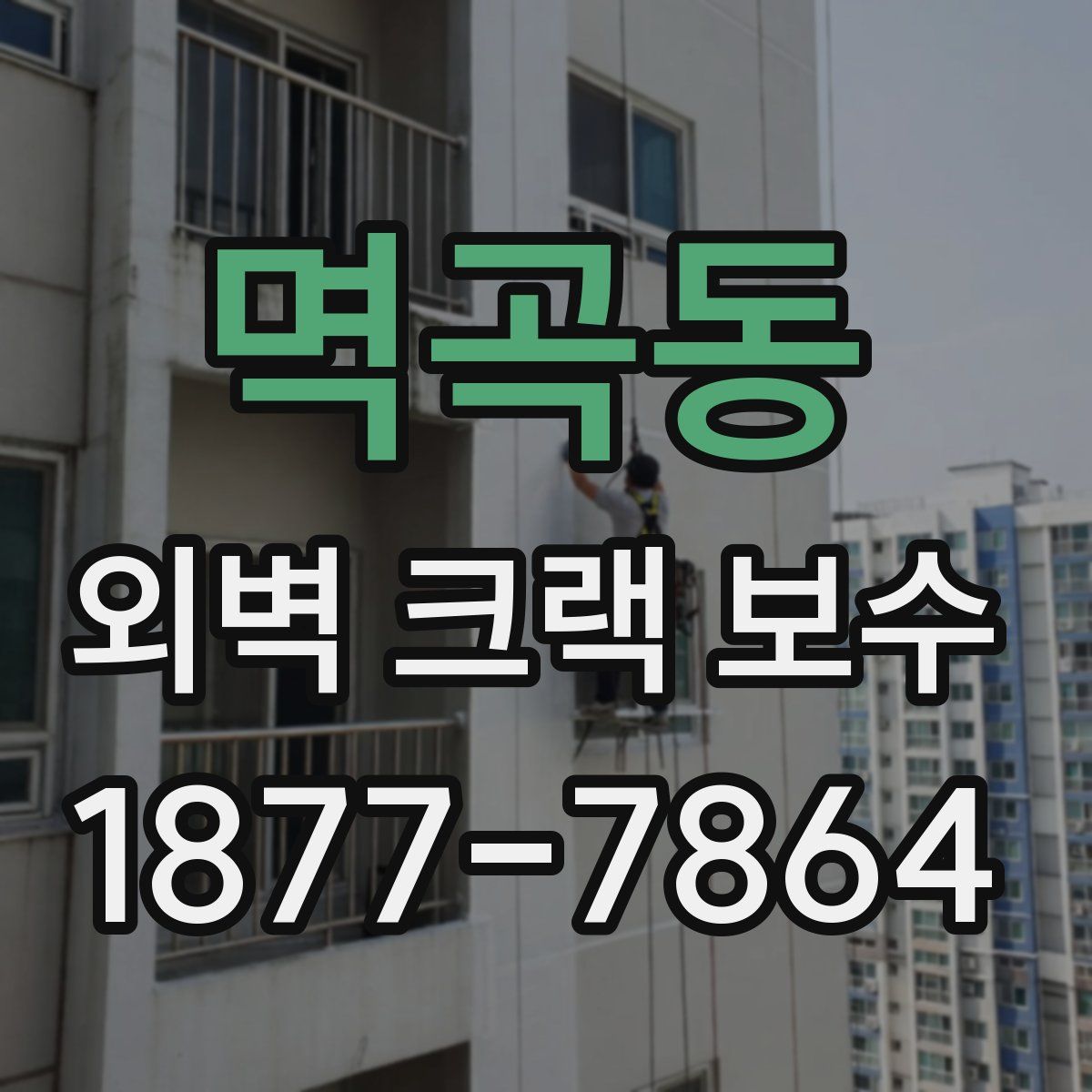 멱곡동 외벽 크랙 보수