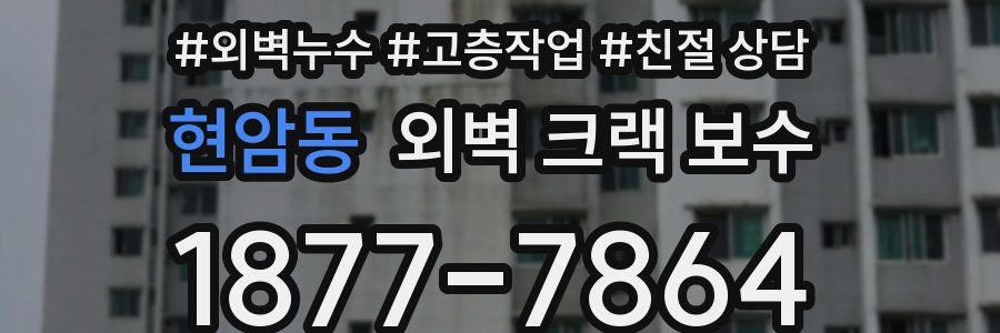 현암동 외벽 크랙 보수
