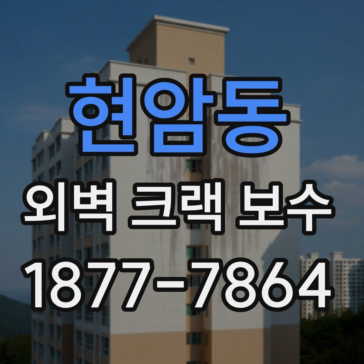 현암동 외벽 크랙 보수