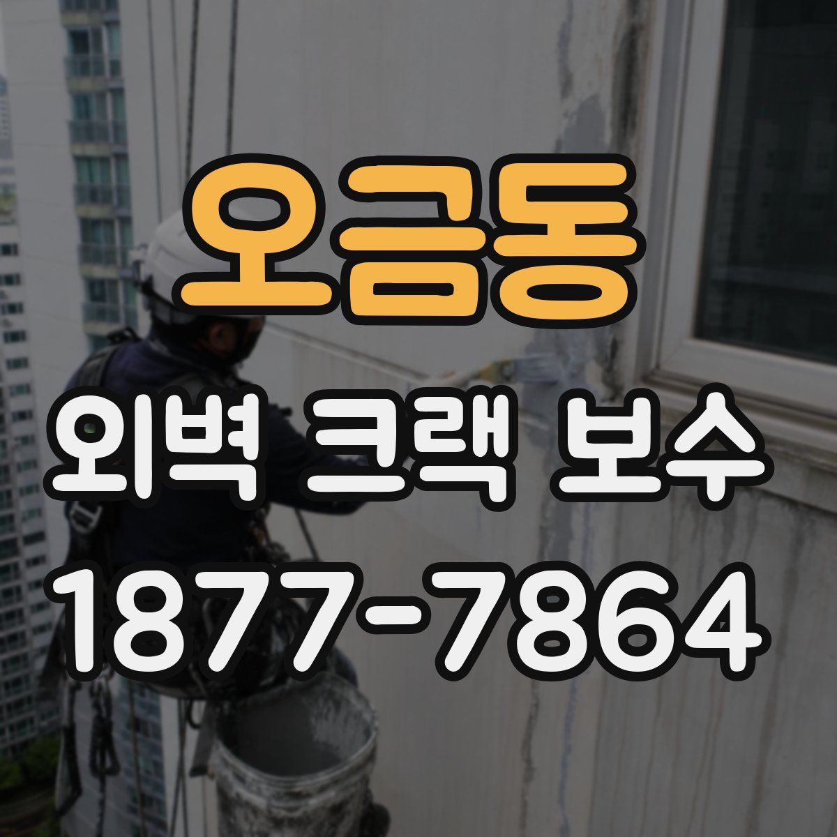 오금동 외벽 크랙 보수