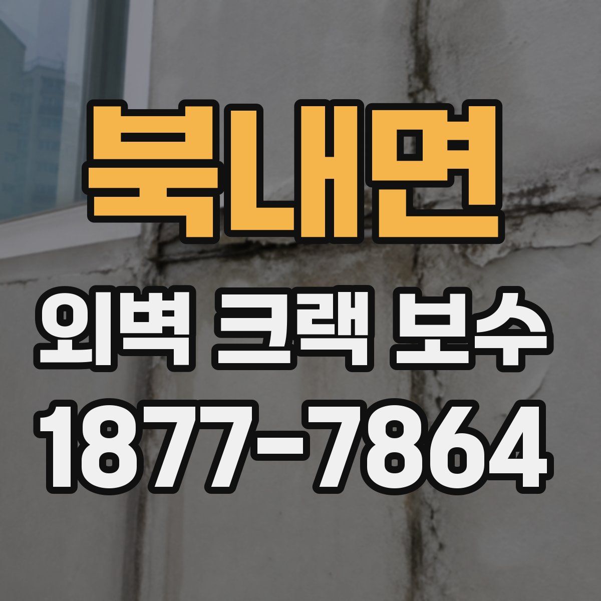북내면 외벽 크랙 보수