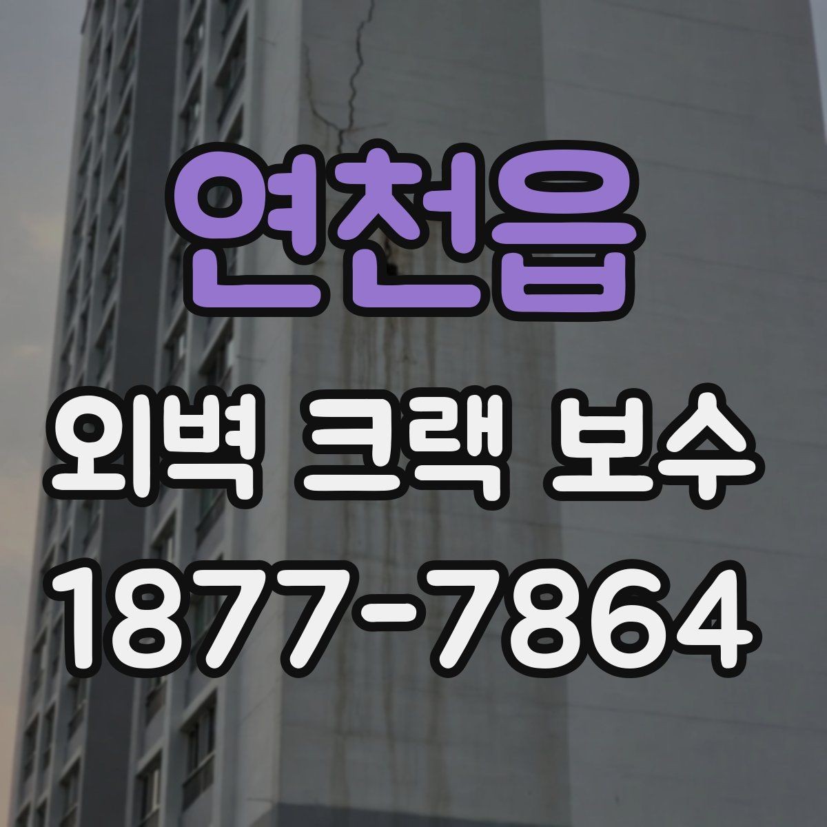 연천읍 외벽 크랙 보수 시공 전 점검 준비 과정