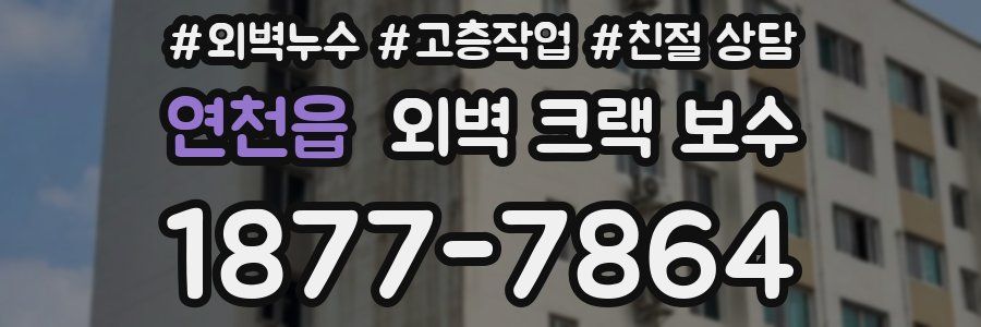 연천읍 외벽 크랙 보수