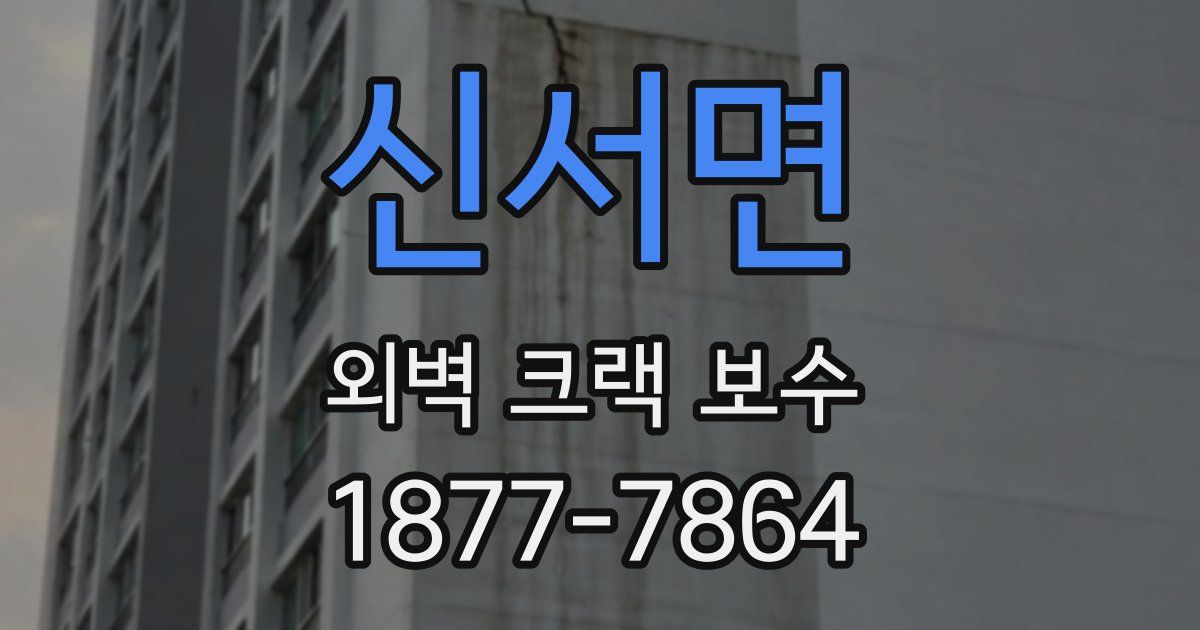 신서면 외벽 크랙 보수
