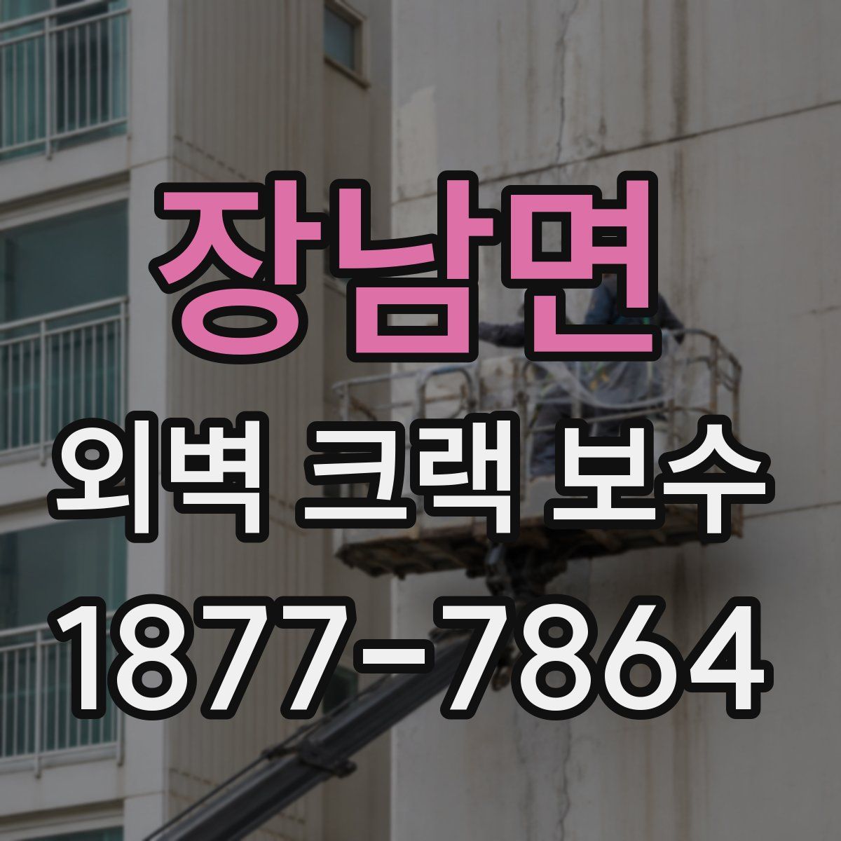 장남면 외벽 크랙 보수