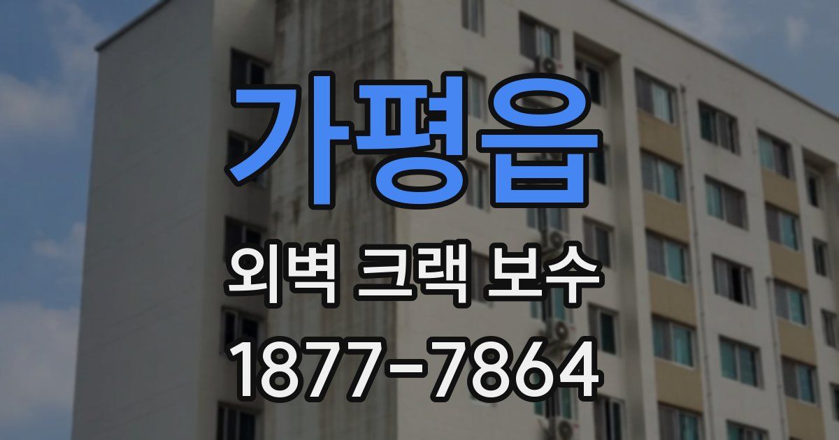가평읍 외벽 크랙 보수