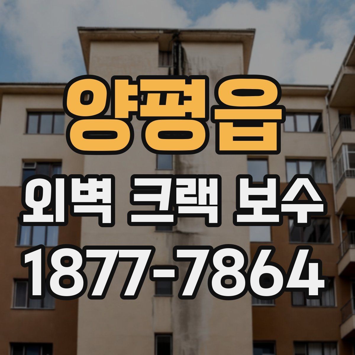 양평읍 외벽 크랙 보수 시공 전 사진으로 확인하는 문제점