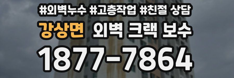 강상면 외벽 크랙 보수