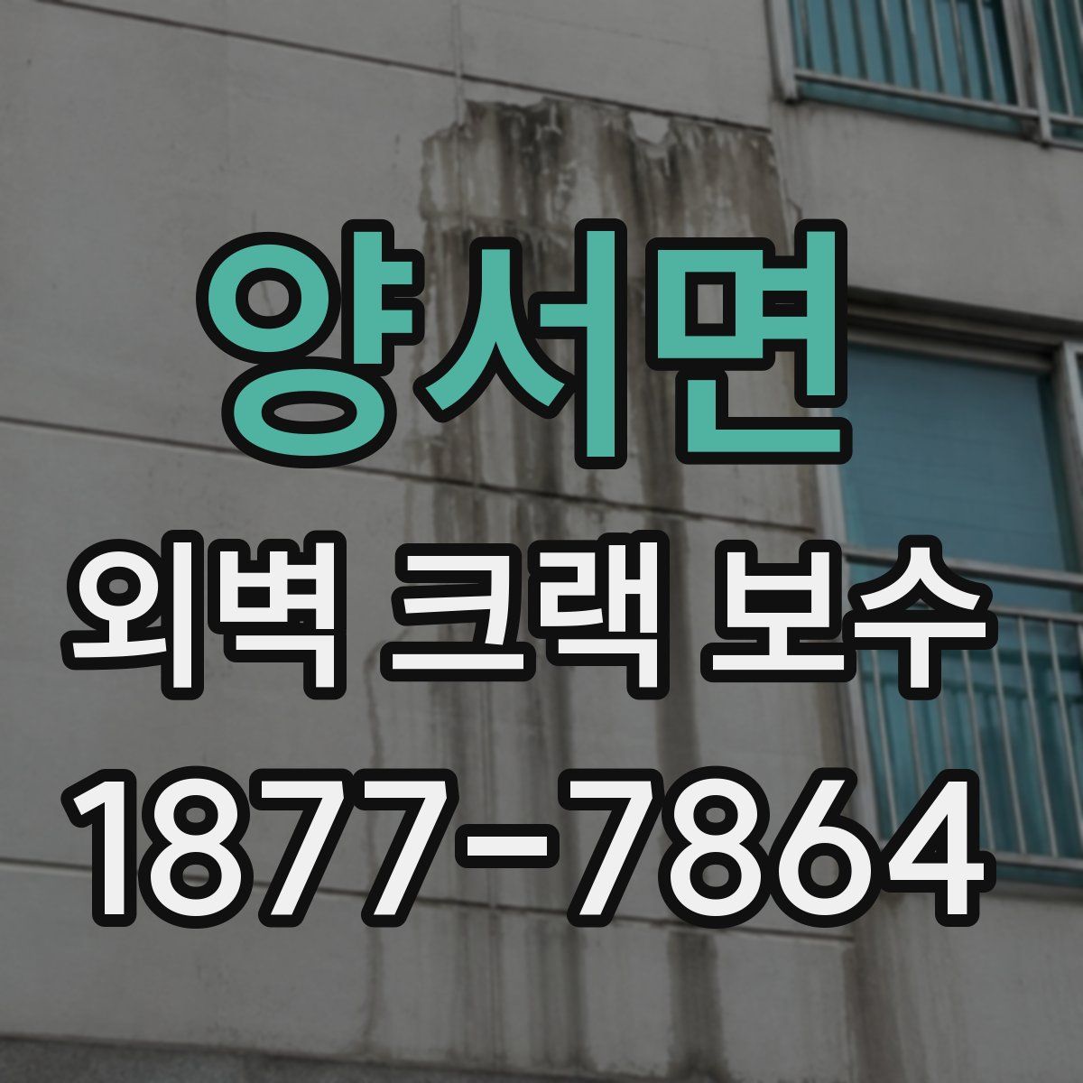 양서면 외벽 크랙 보수