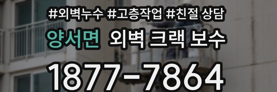 양서면 외벽 크랙 보수