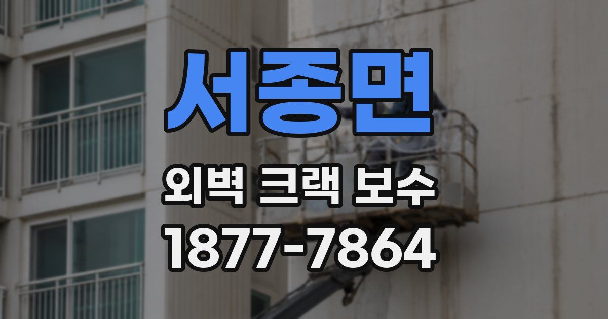 서종면 외벽 크랙 보수