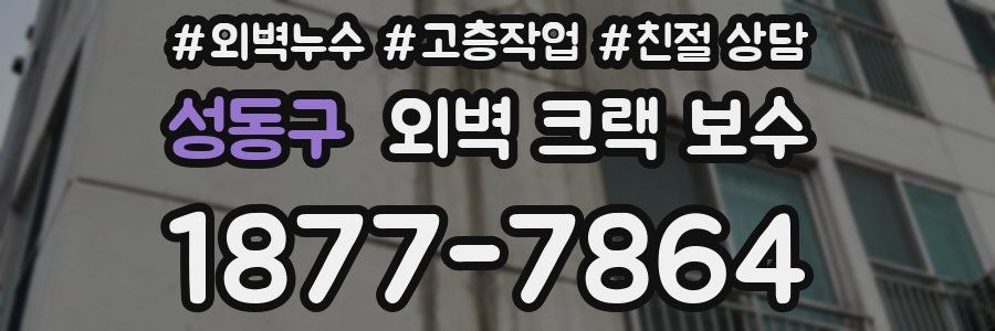 성동구 외벽 크랙 보수