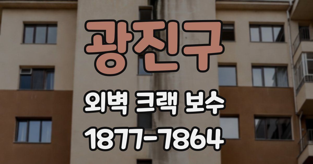 광진구 외벽 크랙 보수