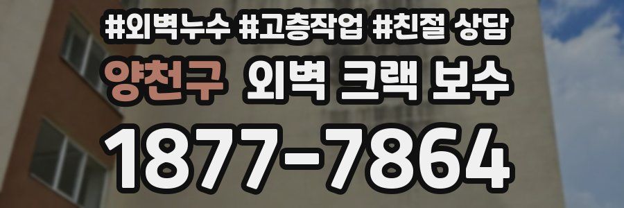 양천구 외벽 크랙 보수