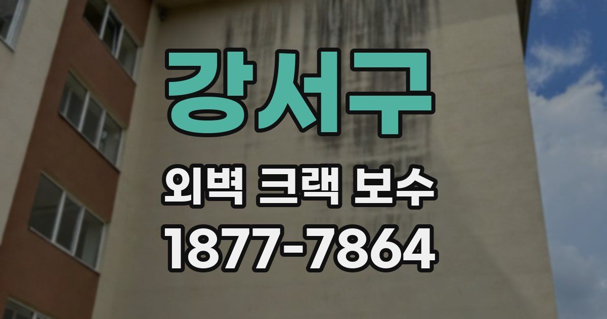 강서구 외벽 크랙 보수