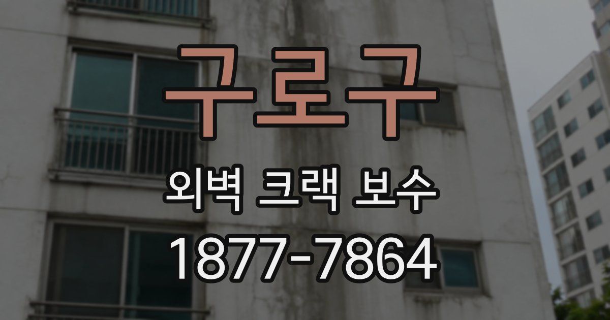 구로구 외벽 크랙 보수