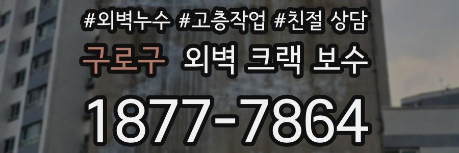 구로구 외벽 크랙 보수