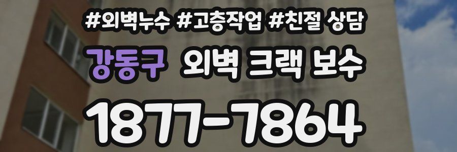 강동구 외벽 크랙 보수