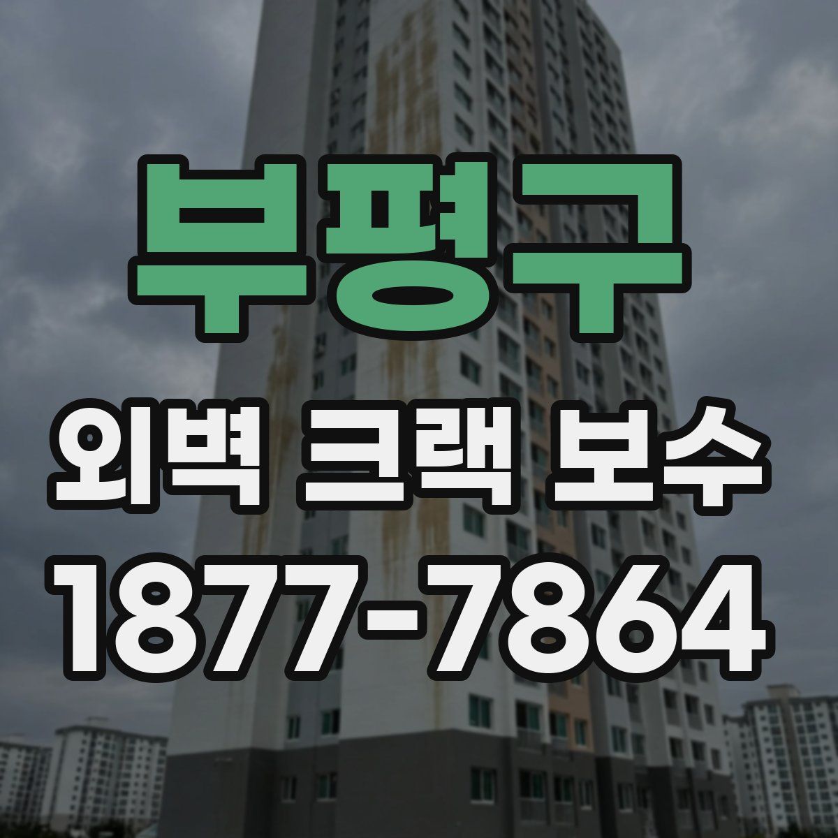 부평구 외벽 크랙 보수
