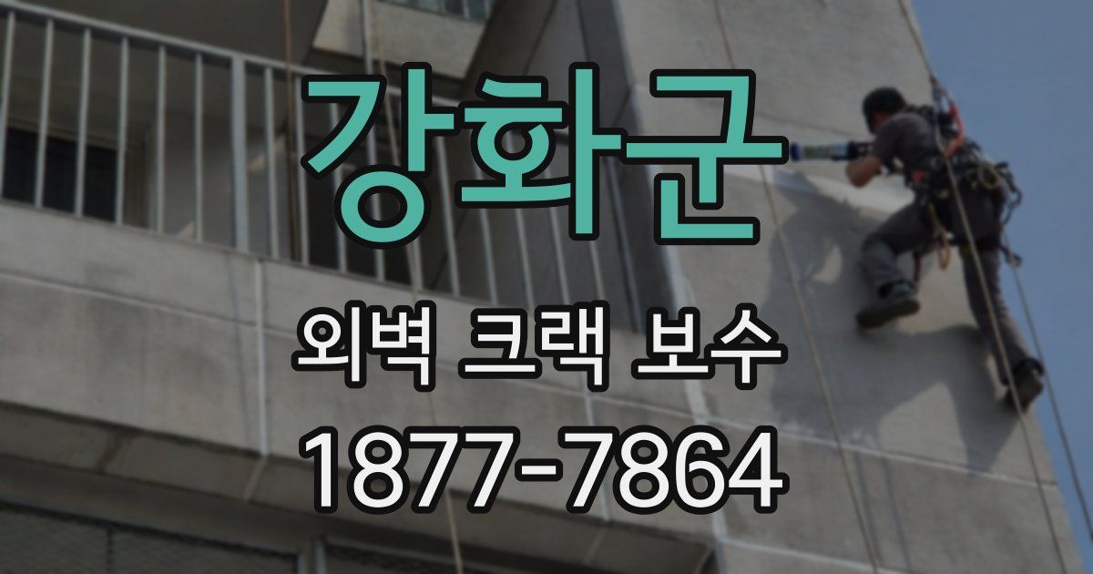 강화군 외벽 크랙 보수