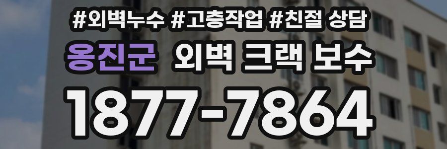옹진군 외벽 크랙 보수