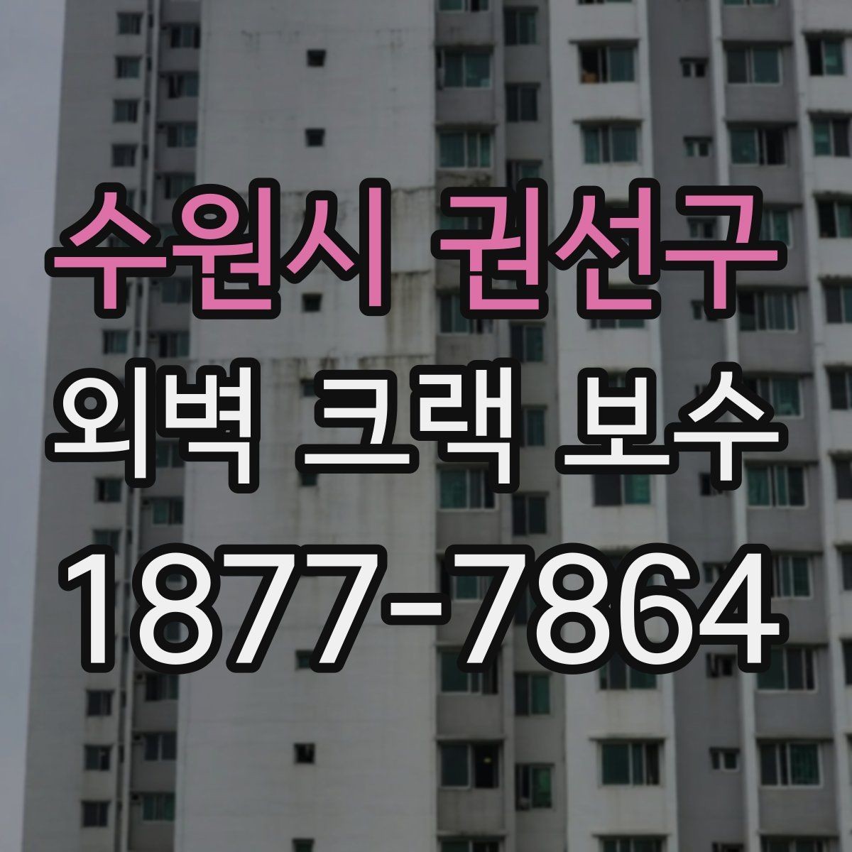 수원시 권선구 외벽 크랙 보수 현장 사진으로 보는 크랙별 특징