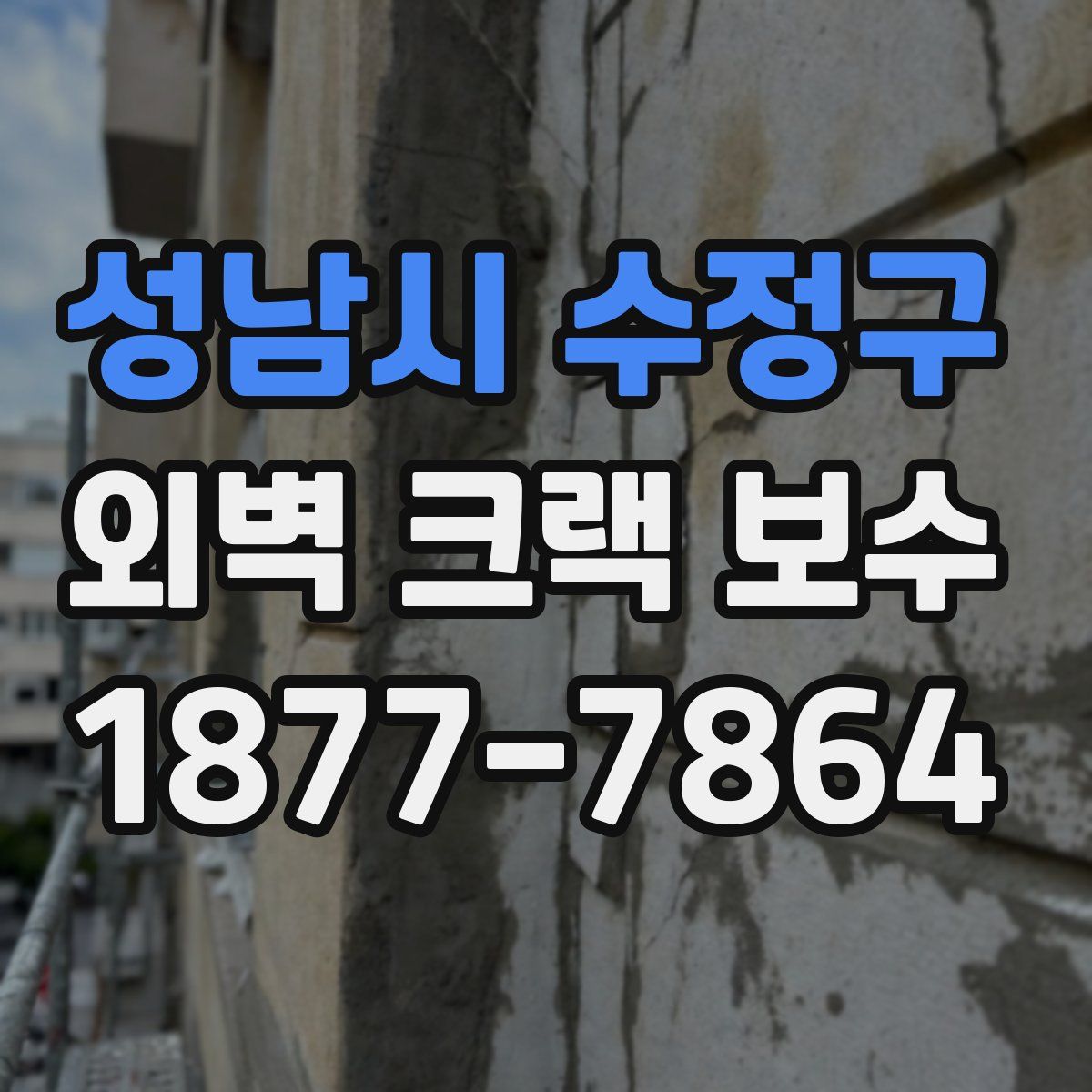 성남시 수정구 외벽 크랙 보수