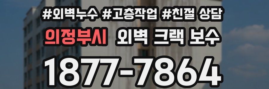 의정부시 외벽 크랙 보수