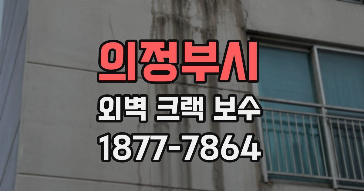 의정부시 외벽 크랙 보수