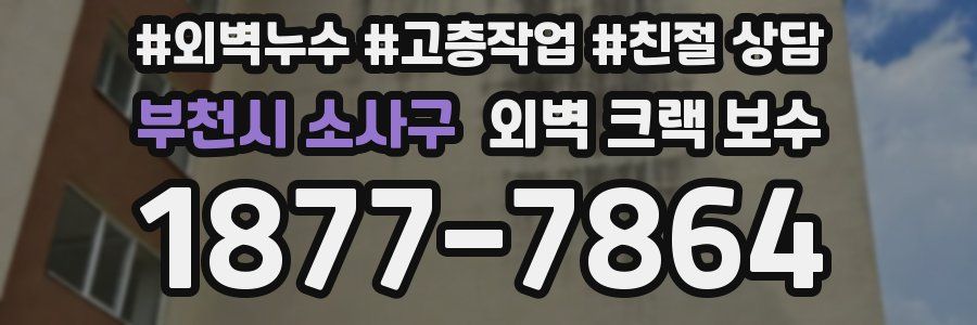 부천시 소사구 외벽 크랙 보수