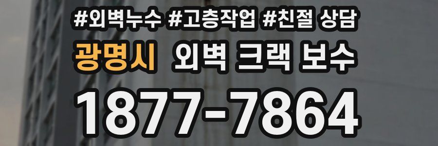 광명시 외벽 크랙 보수