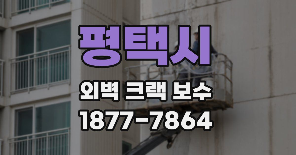 평택시 외벽 크랙 보수