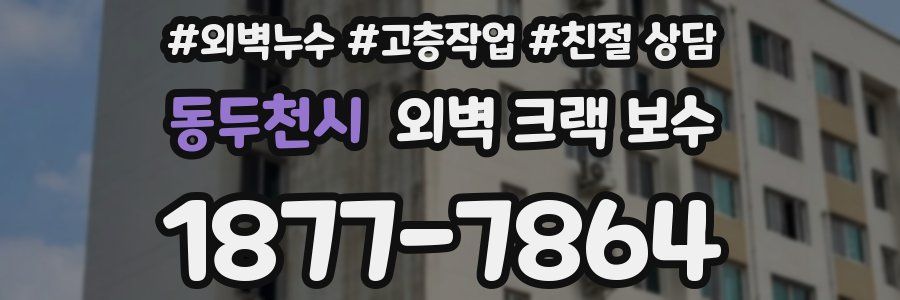 동두천시 외벽 크랙 보수