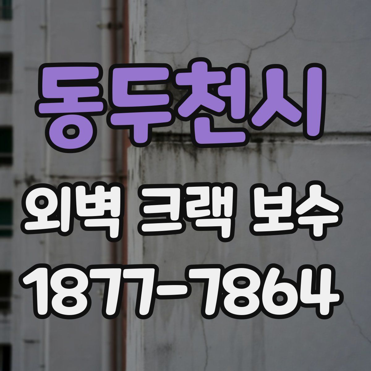 동두천시 외벽 크랙 보수