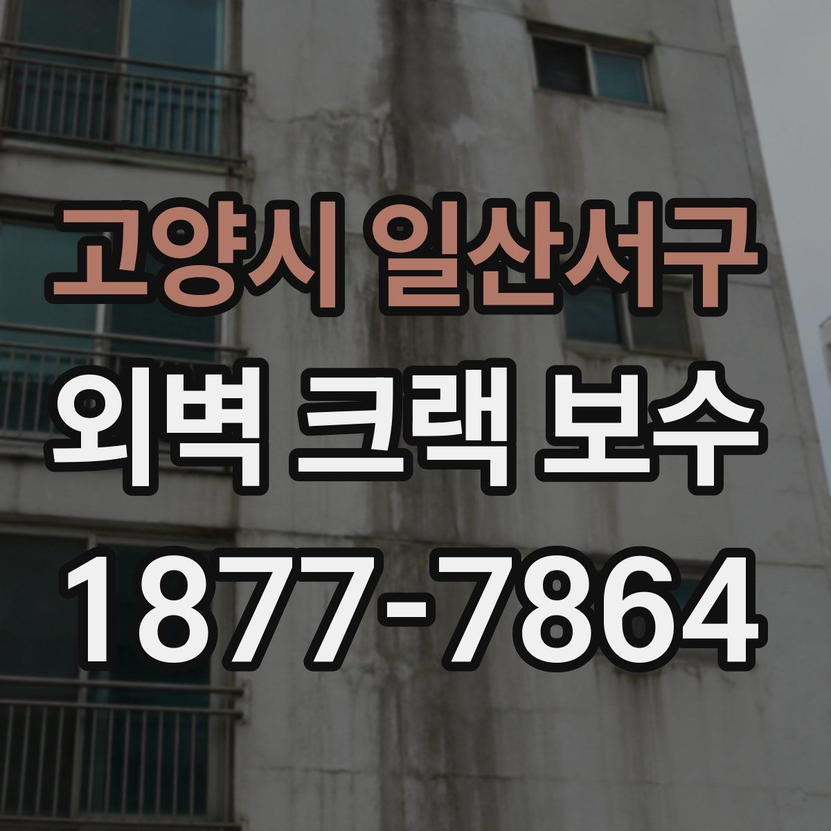 고양시 일산서구 외벽 크랙 보수